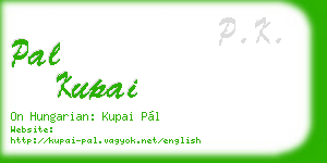 pal kupai business card