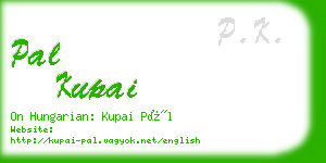 pal kupai business card